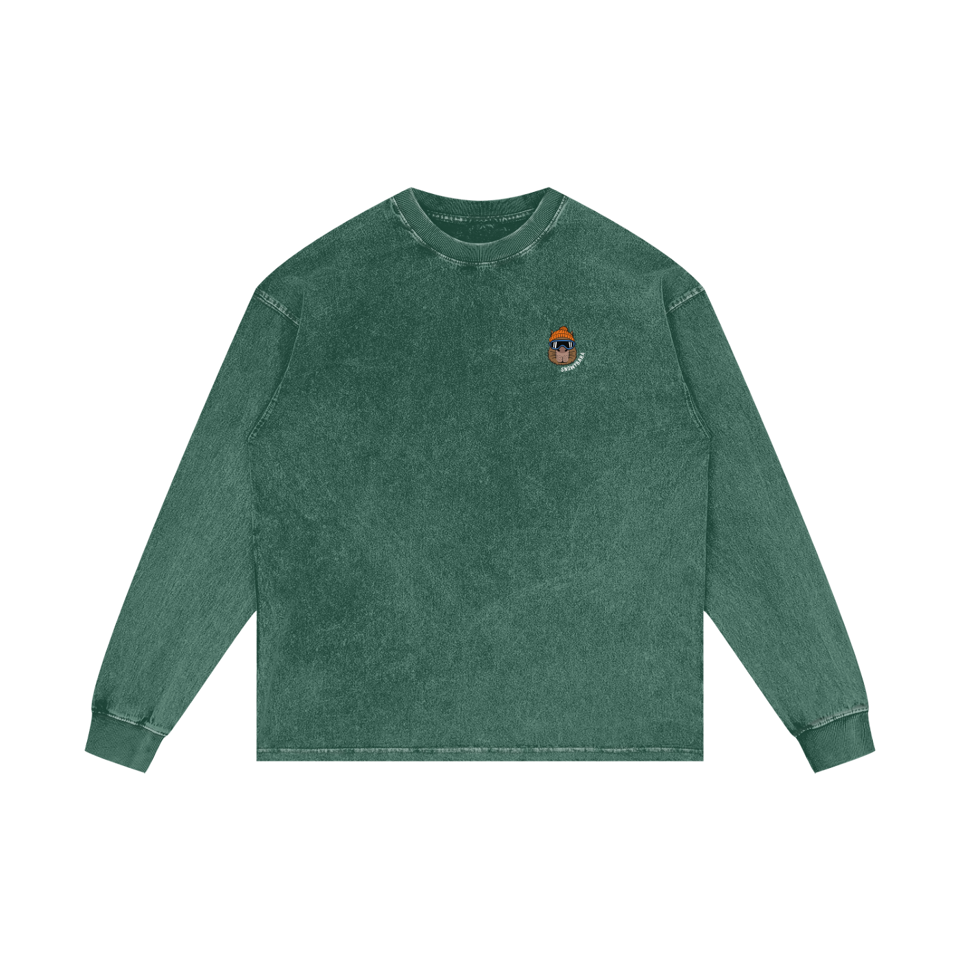 SNOWYBARA WASHED OVERSIZED LONG SLEEVE TEE