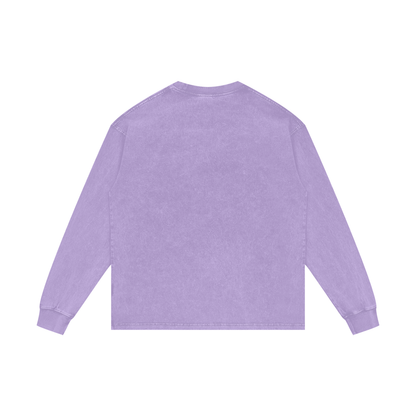 SNOWYBARA WASHED OVERSIZED LONG SLEEVE TEE
