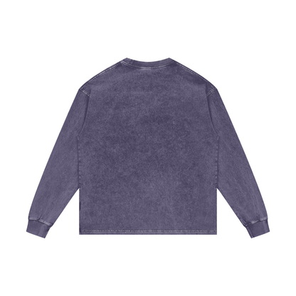 SNOWYBARA WASHED OVERSIZED LONG SLEEVE TEE
