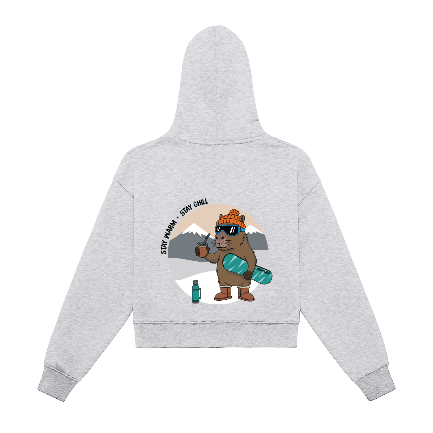 SNOWYBARA CROPPED HOODIE MATE