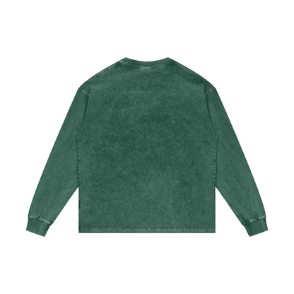 SNOWYBARA WASHED OVERSIZED LONG SLEEVE TEE