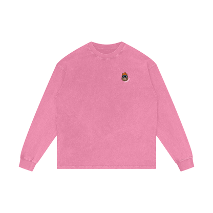 SNOWYBARA WASHED OVERSIZED LONG SLEEVE TEE