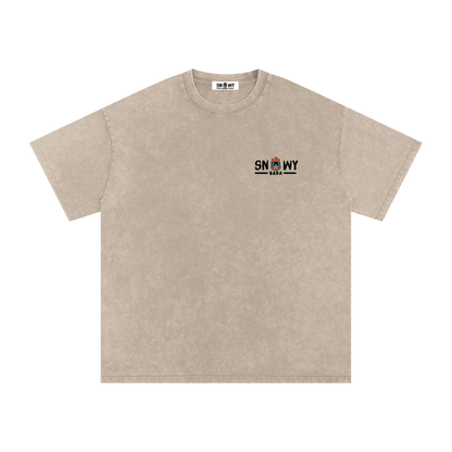 SNOWYBARA WASHED OVERSIZED TEE