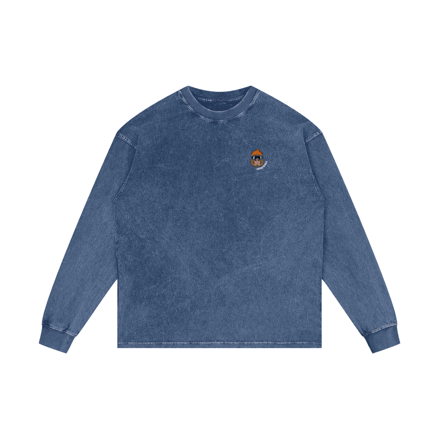 SNOWYBARA WASHED OVERSIZED LONG SLEEVE TEE