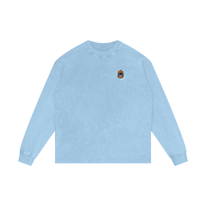 SNOWYBARA WASHED OVERSIZED LONG SLEEVE TEE