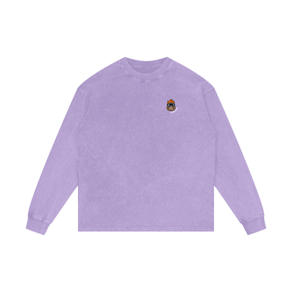 SNOWYBARA WASHED OVERSIZED LONG SLEEVE TEE