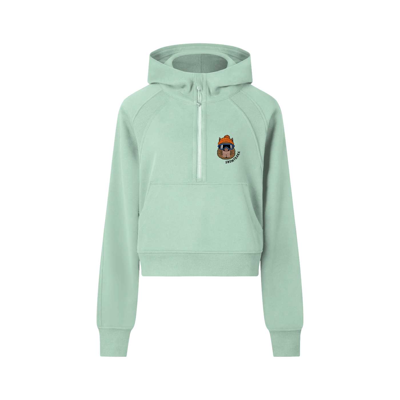 SNOWYBARA CROPPED HOODIE