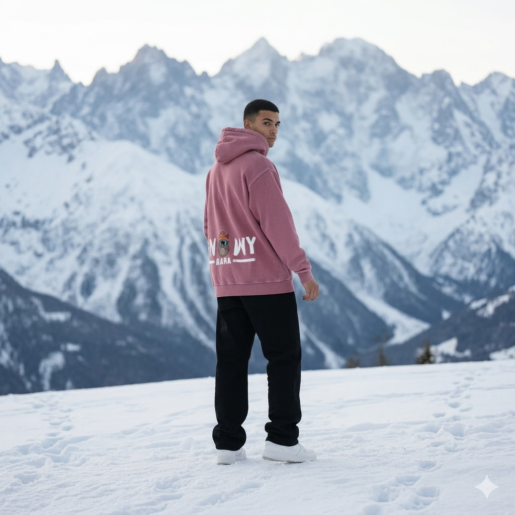 SNOWYBARA LOOSE HOODIE