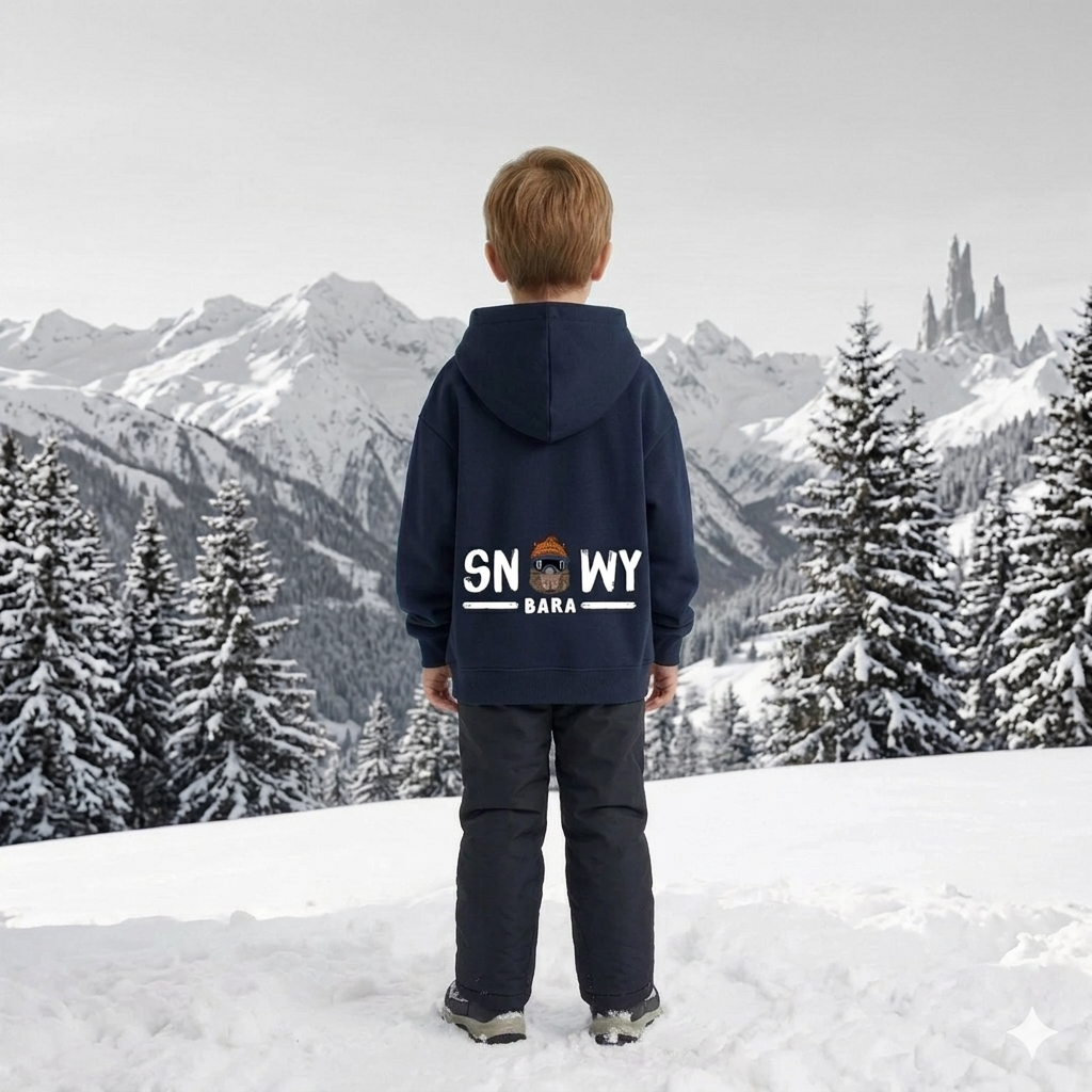 SNOWYBARA KID'S FLEECE HOODIE