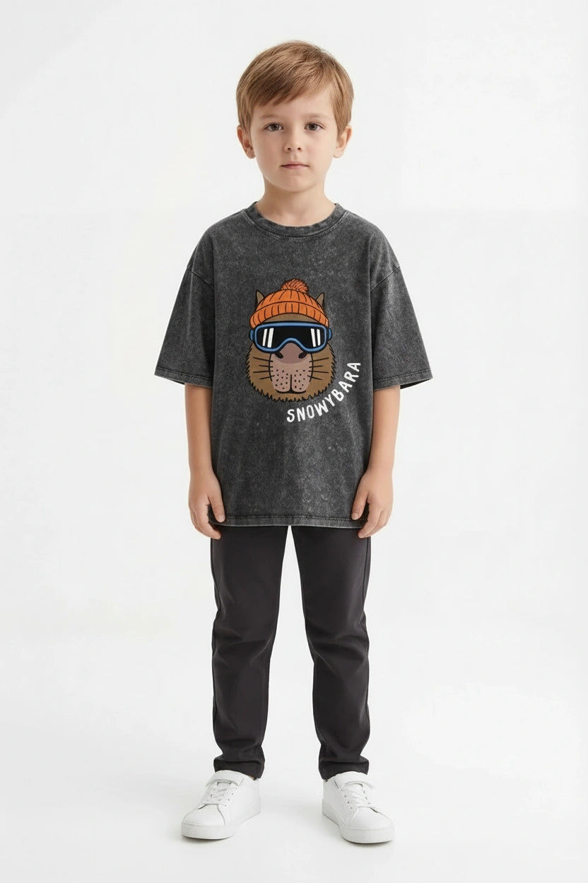 SNOWYBARA WASHED KID'S TEE