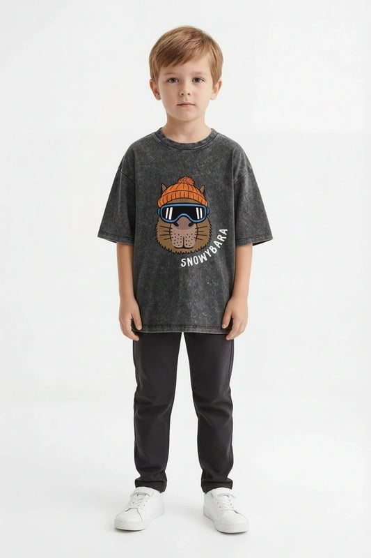 SNOWYBARA WASHED KID'S TEE
