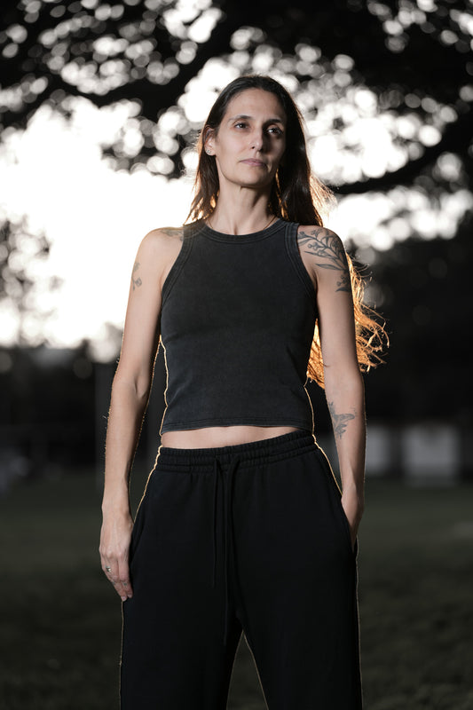 SNOWYBARA CROP TANK TOP